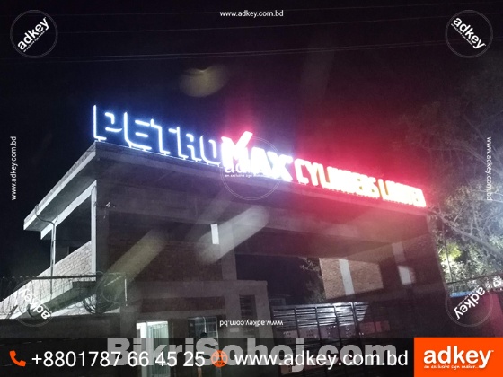 Acrylic 3D Letter Neon Sign Advertising in Dhaka BD